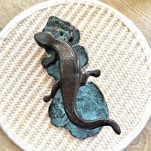 Bronze Metal Salamander Door Knocker